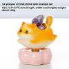 Rotating Kitten, Cute Cat, Content Cat, Smooth Crystal Raw Stone Home Decoration Piece, Cartoon Kitten, Office Desk Decoration Item