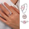 925 Sterling Silver High Quality  Luxury Sapphire Gemstone Topaz Promise Rings for Women  Jewelry  Party Wedding Engagement Gift