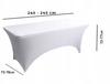 Elastic Tablecloth For Catering Table 240Cm White