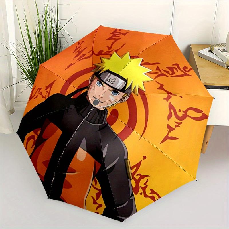 1pc Naruto Design Automatic Open/Close Umbrella - Compact Travel Umbrella, Perfect Gift for Friends -Intricate Design Umbrella yy250811064