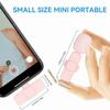 1/2Pcs Pink Lapel Microphone Wireless Mobile Phone Microphone Mini Microphone  Livestream