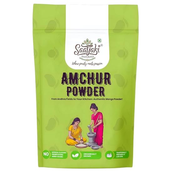 Saatyaki Naturals Organic Amchur Powder -800gm| Freshly Grounded Dry Mango Powder, Aamchur, Mango Spice, Khatai Powder|Non-GMO, Gluten Free 800GM