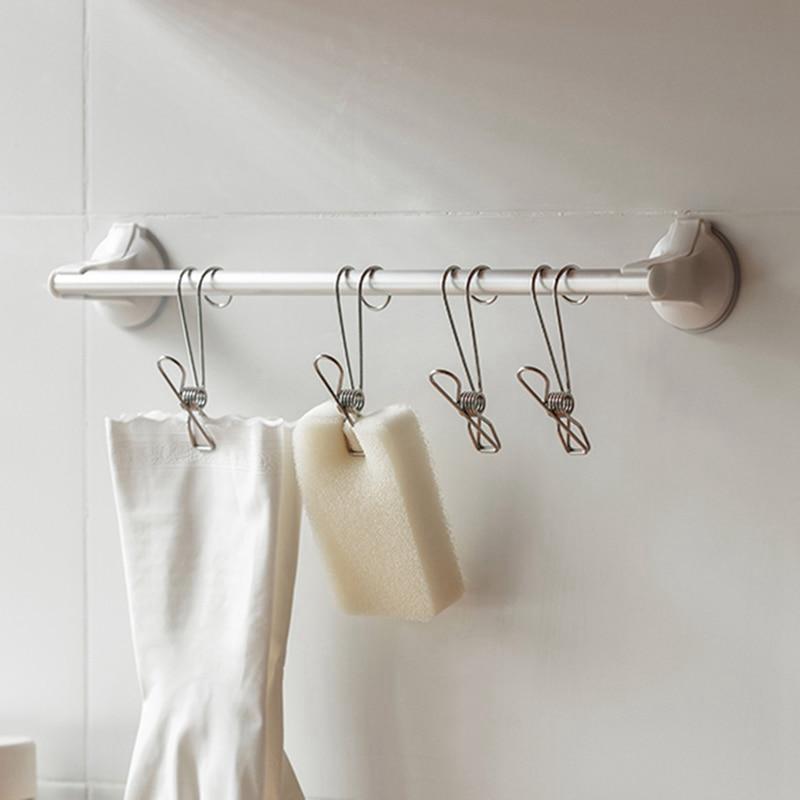 Paslanmaz Çelik Kanca Klip Ev İç Giyim Çorap Kurutma Klipleri Elbise Yorgan Rüzgar Geçirmez Klip Askı