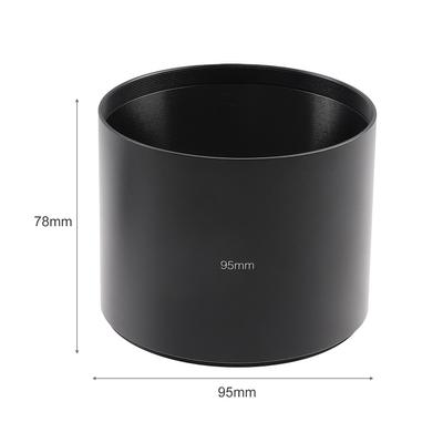 95mm Metal Lens Hood 78mm X 95mm Screw Aluminum Alloy for Camera Lens with 95mm Filter Thread Compatible with Canon