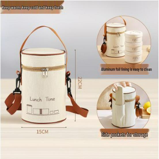 Aluminum Foil Insulated Lunch Bag - Waterproof, Portable Meal Tote for Work or School