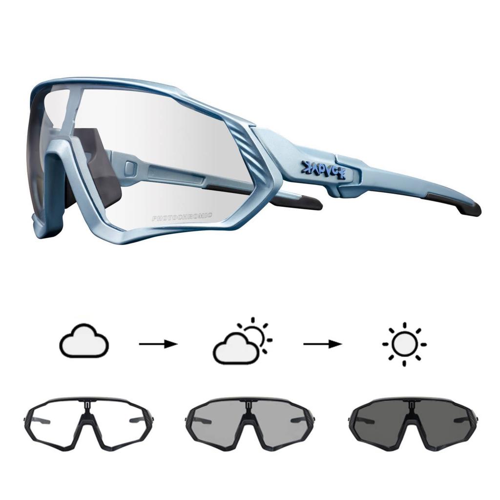 Kapvoe Photochromic Sunglasses for Men Glasses Cycling Women MTB Mountain Road Bicycle Eyewear Sports Cycling Oculos Ciclismo