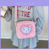 Cotton Kids Heartshaped Transparent Shoulder Bag For Children Casual Outings