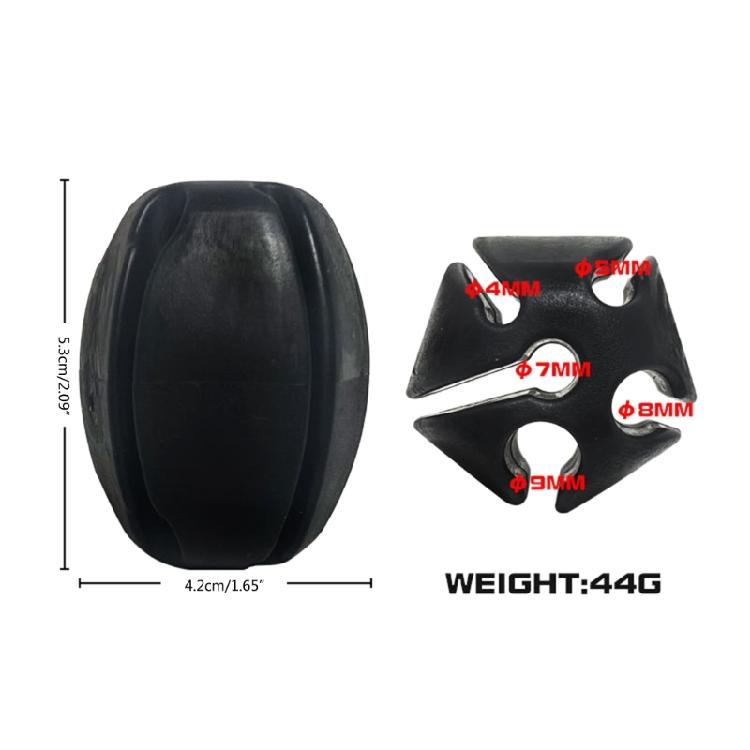 Reusable Fishing Rod Fixed Balls Plastic Fishing Rod Holder Eggs-shaped Rod Tie
