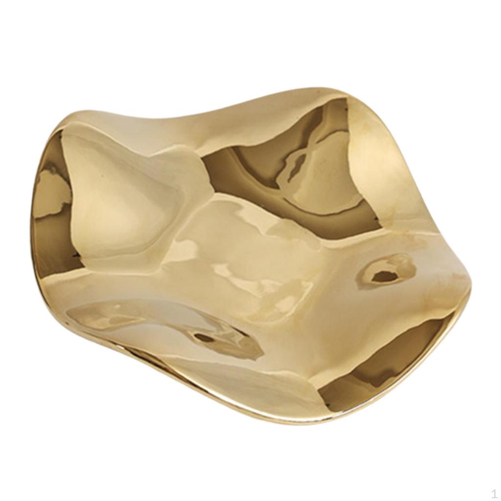 Ceramic Tray Cosmetic Dish Decor Bathroom Organizer Plate Simple Jewelry Organize