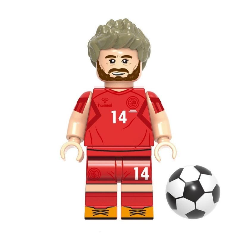 G0104 Blocuri de Construcție cu Vedete Mondiale ale Fotbalului Set cu MiniFigurine Jucători de Fotbal Asamblați Cărămizi Figurine de Acțiune Model Jucării Cadou de Ziua de Naștere