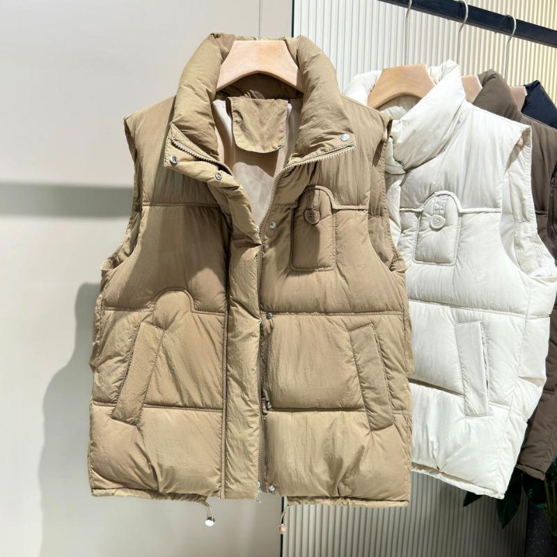 Cotton vest women's autumn and winter new products stand collar outer wear cotton clothes vest vest jacket tide horse