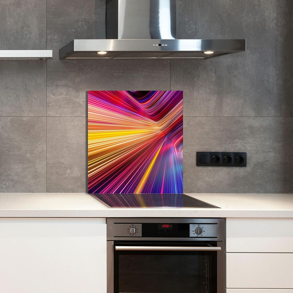 PANNELLO IN VETRO PER CUCINA 60x65 Colorato