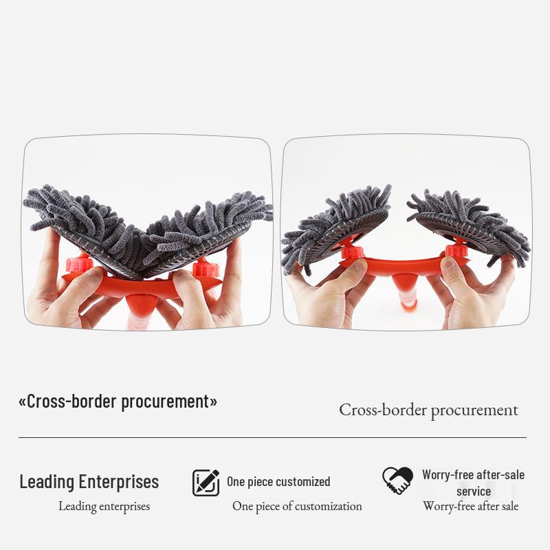 Double Head Telescopic Chenille Car Wash Mop with Soft Bristles