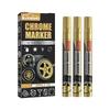 Chrome Marker Pen Car DIY Oily Paint Metallic Tyre Wheel Graffiti Tread Environmental Highlights Silver White Craftwork Amagi Touchup Paint2