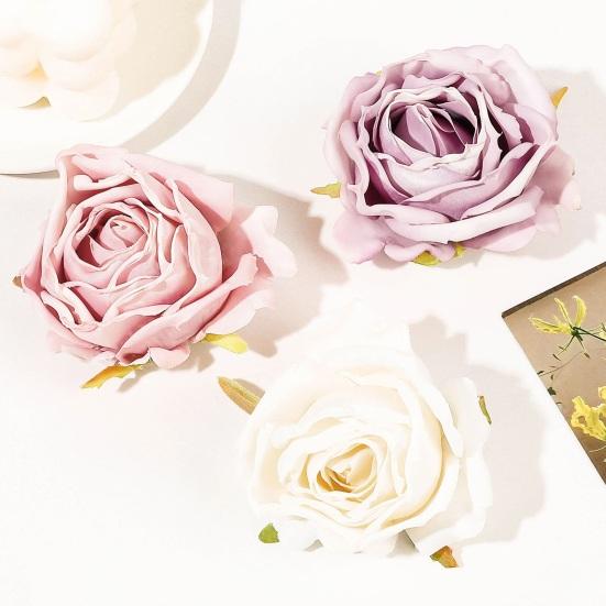 

Заколка для волос с имитацией цветка, противоскользящая заколка для волос, повязка на голову, шпилька с челкой, декоративный аксессуар для волос для женщин и девочек розовый