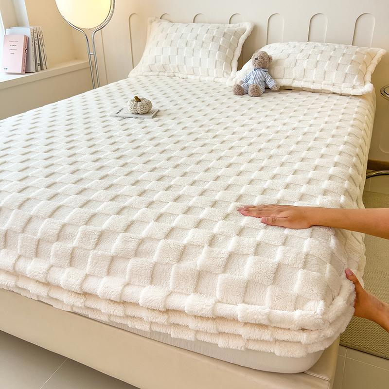 Einzel-/Queen-/Super King Dickere Fleece-Überwurfdecke für Bett oder Sofa Weiche Plüschdecke