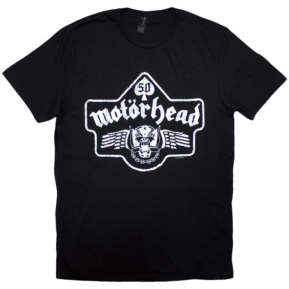 

Motörhead 50 Years Ace Wings Emblem T-Shirt Black New M