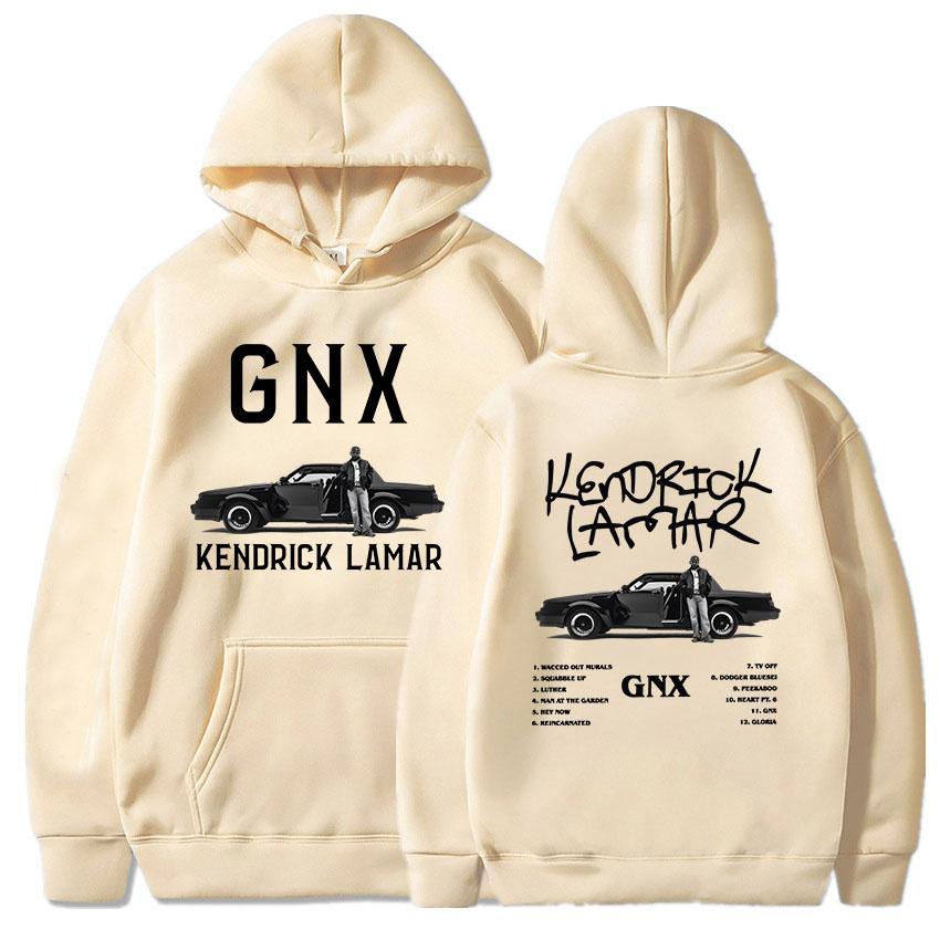 GNX Album Printing Hoodies Kendrick Lamar Rapper Rock Style Sweatshirts Unisex Streetwear Long Sleeve Hooded Men