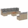 VidaXL Garden Lounge Set with Cushions 10 Pcs, Patio Sofas, Patio Furniture Set, Outdoor Furniture, 3256192