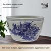 Courtyard Large Ceramic Blue & White Jingdezhen Porcelain Pot - Ideal for Goldfish, Lotus, Water Lily, and Turtles.