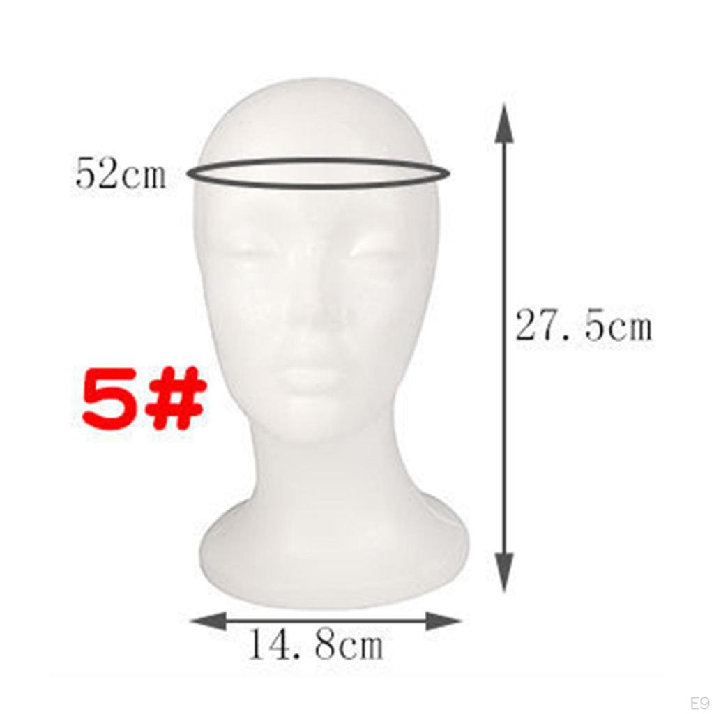 Mannequin Hoofd Brillen Hoed Display Witte Mannequin Pruik Haardeel Standaard voor Haardelen