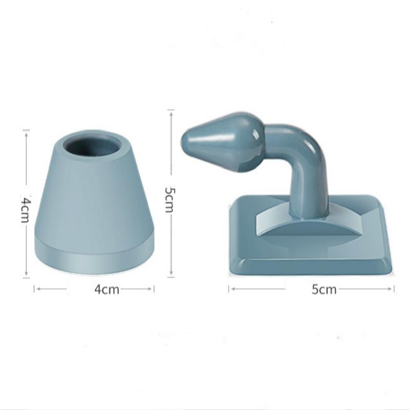 1 Pc Non-punch Silicone Mute Door Stopper Touch Toilet Wall Absorption Door Plug Anti-bump Door Holder Gear Gate Resistance