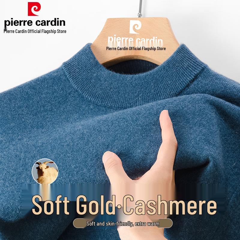 Pierre Cardin Men's Pure Cashmere Half-Turtleneck Sweater