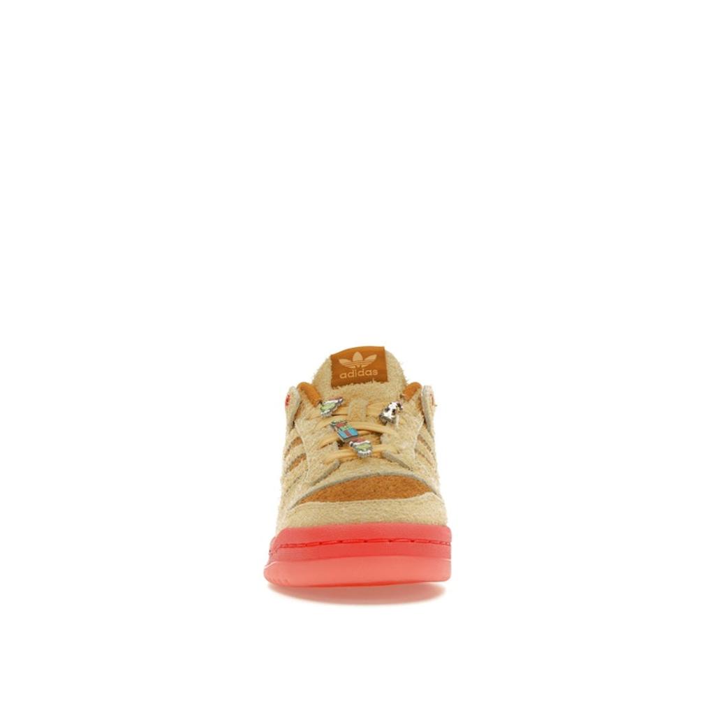 Dr. Seuss X Adidas Forum Low J Max Kids Sneakers Tan Oat Bright-Red IG7066