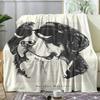 Portrait of a Puppy Throw Soft Flannel Throw Summer AC Blanket Lightweight Cool Nap Blanket for Sofa Bed Couch Travel