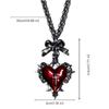 Dark Gothic Punk Cross Necklace, Love Bow Vintage Clavicle Chain Suitable for Gift Giving, Holiday Wearing, Daily Wear