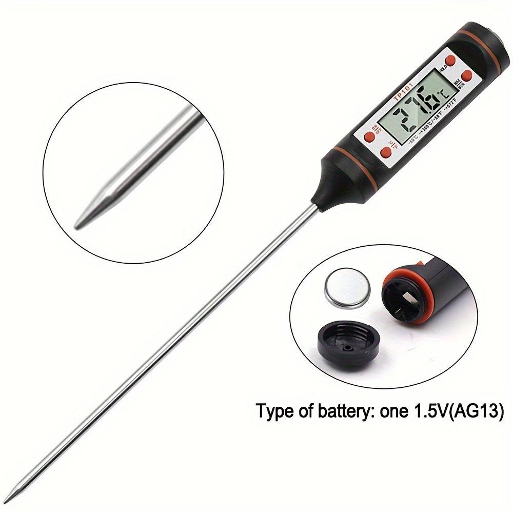 1pc, Kitchen Food Thermometer, Food Pen Probe Thermometer, Instant Reading Meat Thermometer, Visual Thermometer