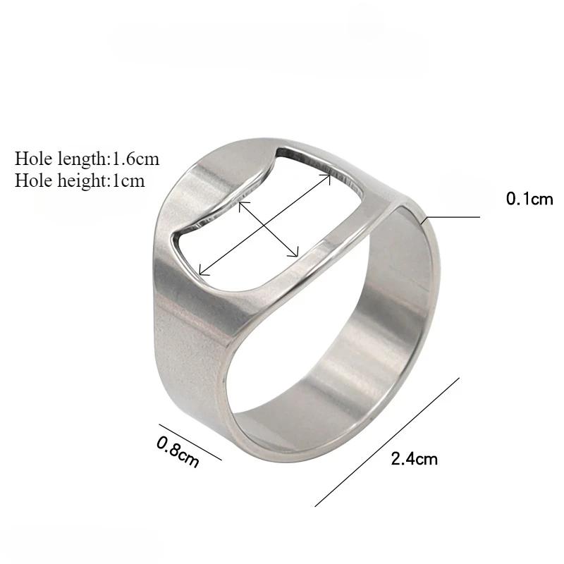 1PC Beer Bottle Opener Stainless Steel Ring Bottle Opener Bar Opening Beer Driver Wine Opener