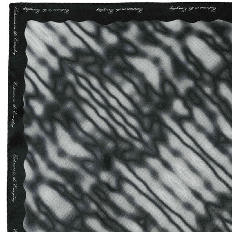 KIMZISU Haze Motif Mini Scarf 45 _ BLACK