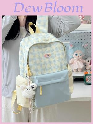 Oxford Fabric Girls Backpack With Design For School Use