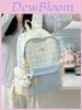 Oxford Fabric Girls Backpack With Design For School Use