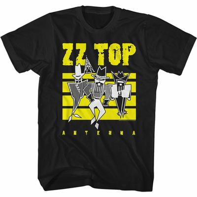 ZZ Top Antenna Black Adult Classic T-Shirt Mens Womens Tees Top