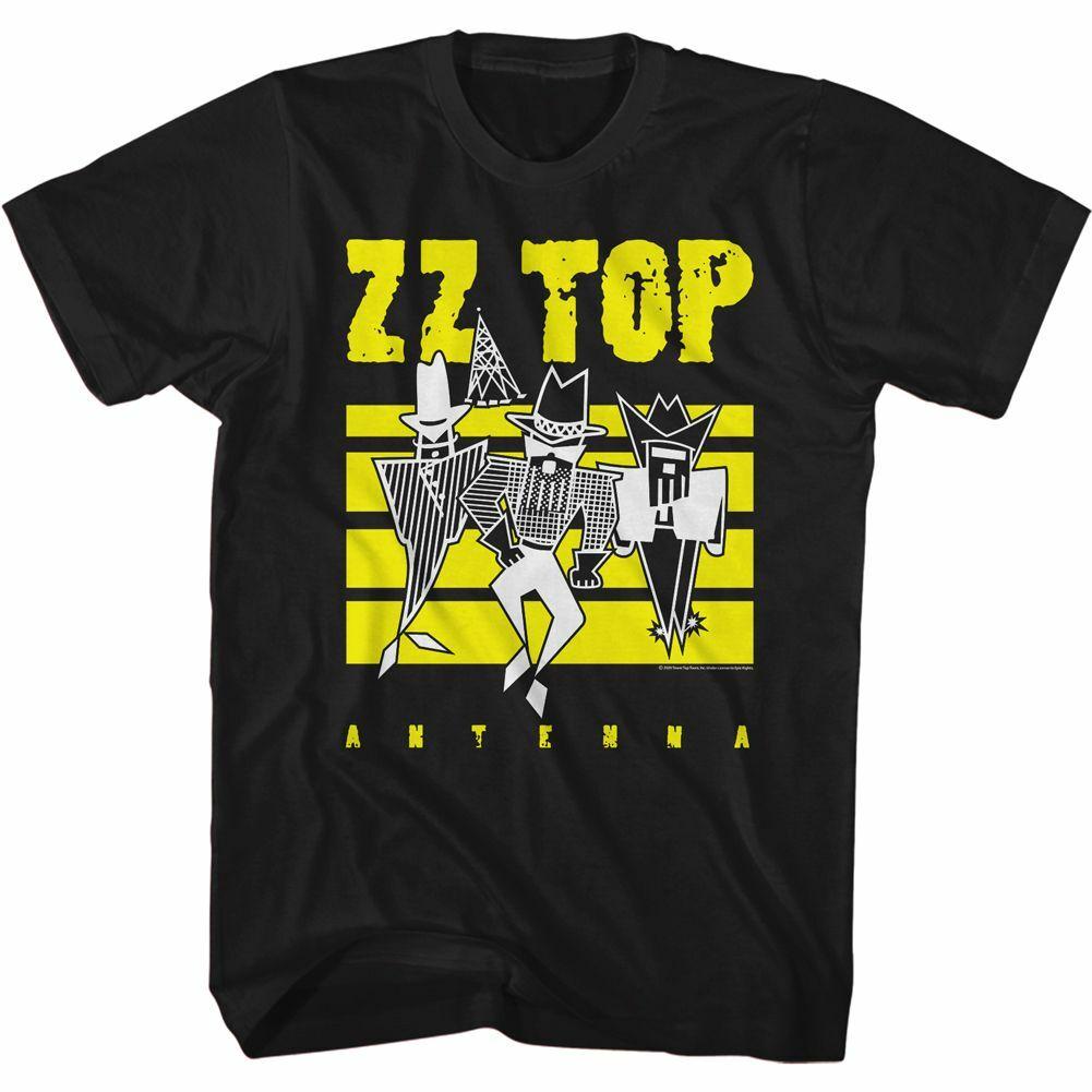 ZZ Top Антенна Черная Взрослая Классическая Футболка Мужские Женские Футболки Топ 2XL