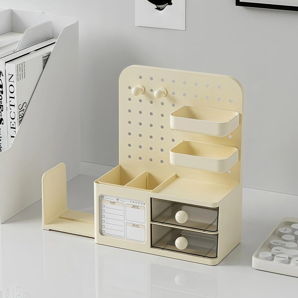 Hangable Board Desktop Pegboard Storage Box Desk Organizer Box  Desktop Storage Decoration