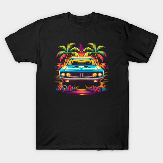 

Men Black Print T-shirt Hemi Cuda 1971 #2 No-Cut Transfer Paper Print Cotton Tshirt S чорний