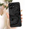 Soft Liquid Silicone Phone Case For Honor X6D Play 60A Black Cat Cartoon Dragon Animals Pattern Bumper For Enjoy 60A Back Cover