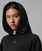 Nike Jordan Brooklyn Fleece Crop Pullover Hoodie W - Black / Iv7524-010