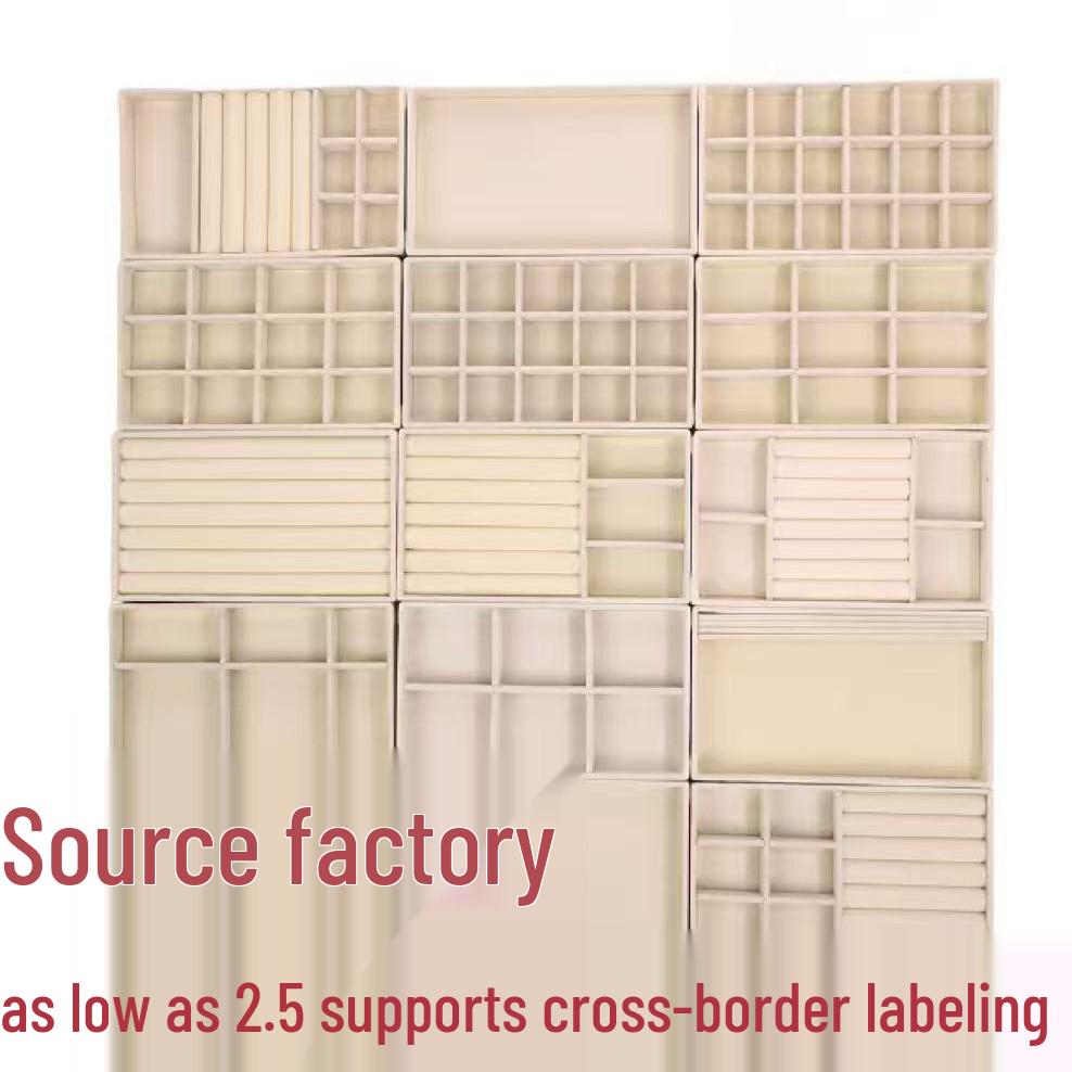 Velvet Jewelry Box – Ring and Earring Tray with Bracelet Compartment