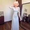 French temperament waist thin long-sleeved dress children's new early autumn cold and good-looking belly-covering long skirt