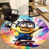1pcSkateboarding Minion Office Round Area Rug, Indoor Mat Suitable For Office, Bedroom Living Room Home Decor, Room Deco,  Offic A0928120