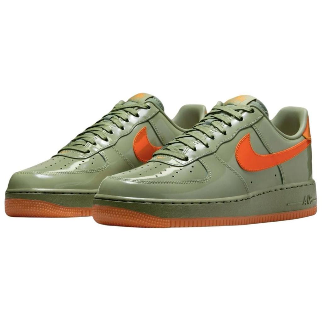 Nike Air Force 1 Low top Skateboard Shoes Unisex Green Orange HJ9118-386