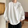 Men’s Trendy Red Hoodie, Chinese Style, Spring-Autumn 2025, Heavyweight with Plus Velvet