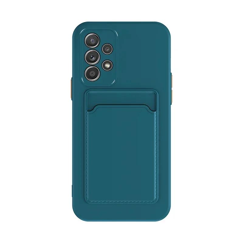 Custodia Porta Carte Morbida in Silicone Per Samsung Galaxy S24 S23 S22 S21 S20 Plus FE Note 20 Ultra A51 A71 A54 Tasca Portafoglio Cover Posteriore