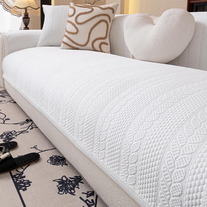 Cool Doudou Non-Slip Sofa Cushion  Summer New One-Piece Fixed Non-Slip Anti-Cat Scratch Straight Edge Sofa Seat Cushion