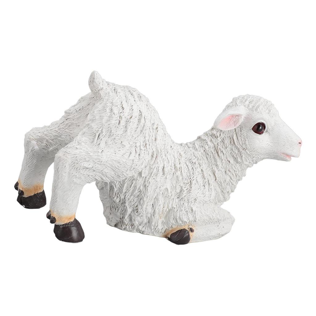 Harz Schaf Ornament Mehrzweck Niedlich Lebendig Fein Gefertigt Wasserdicht Garten Schaf Statue für