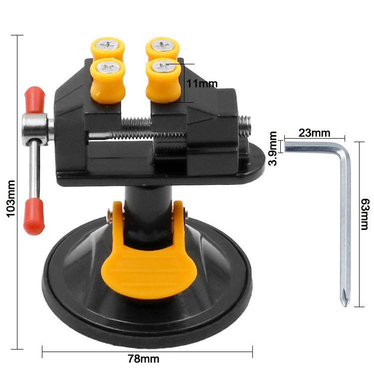 Aluminum Alloy Suction Cup Vise for Wood and Jade Carving